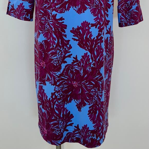 Lilly Pulitzer Braedyn Dress UPF 50+ Abaco Blue Feels Like a Shellebrit | M NWT - Picture 8 of 11
